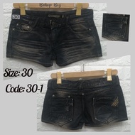 Trendy Blue or Black Denim Short and Skort (Size 30)