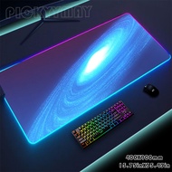 Space RGB Gaming Mousepad Desk Pad LED Keyboard Mat Gamer Mousepad XXL Mouse Pad Luminous Mouse Mat Design Mousepads