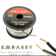 Embassy 16 GA car speaker cable, price per 1 roll