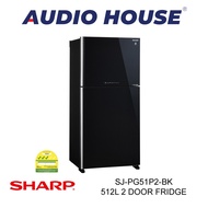 SHARP SJ-PG51P2-BK 512L 2 DOOR FRIDGE ***2 YEARS SHARP WARRANTY***