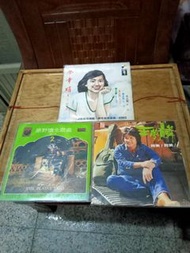 早期知名影視歌星蔡幸娟，原野三重唱，王夢麟的黑膠唱片三張一組，非常希少