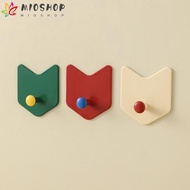 MIOSHOP 3Pcs/Set Strong Adhesive Hook, Dopamine Self-adhesive Door Hook, Creative Arrow Shape Punch-