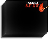 Full Sheet Adhesive Black Match Striker Sticker Paper (8.5"x11") | Replacement Stryker Stricker for 