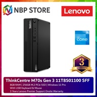 Lenovo ThinkCentre M70s Gen 3 11T8S01100 SFF Desktop PC Black ( I5-12500, 8GB, 256GB SSD, Intel, W11