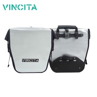 Vincita กระเป๋าแพนเนียร์เดี่ยวฝาม้วน (คู่หลัง) กันน้ำ 100 % ราคาต่อคู่ (2ใบ) วินสิตา B060WP-V - WATE