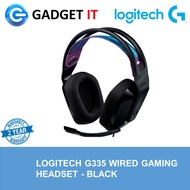 Logitech G335 Wired Gaming Headset With Mic and Comfortable Headband Black / White (981-000979/981-0