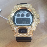 Gshock Bling Swarovski Crystal Custom made gold Case DW6900