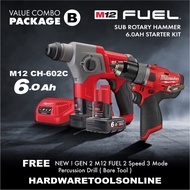 Milwaukee M12 FUEL Sub Compact Rotary Hammer Combo Package B