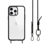 MAGEASY - iPhone 15 Pro Max ROAM+ 防摔掛繩保護殼 - 黑