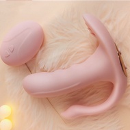 ▥DUOAI New Wearable Dildo Vibrator Clitoris Stimulator Massage Wireless Warming Vibrator Masturbation Sex Toy for Women