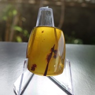 天然緬甸琥珀 蟲珀 4.68克 Amber 金珀 原石 琥珀 白堊紀 時空膠