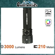 Acebeam E75 Black 5000K Neutral White LED 3000 Lumens USB Rechargeable EDC Flashlight