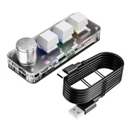 Customizable 3-Key Bluetooth Keyboard Knob Copy Paste Shortcuts Gaming Gaming Mini Keyboard