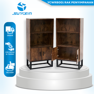 SUNXIN rak penyimpanan lemari multifungsi / YCWRB001 / rak buku lemari serbaguna