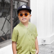 Funkids - Kemeja Rayon Anak / Shinobu Pea Green