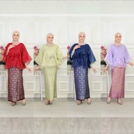 [Ready Stock]Kaftan Organza Kain Songket Baju Raya Dewasa