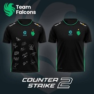 Esports Club Team Falcons 2025 Jerseys CS2 Valorant Player Training Uniforms Fans Gifts T-shirt Unis