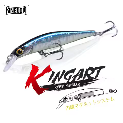 Kingdom KINGART Fishing Lures Artificial 6g 9g 14g 18.5g 60mm 80mm 105mm Sinking MinnowHard Baits Cr