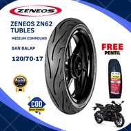 Zeneos Tubeless Tire 120/70-17 zn62 zn62 FREE Nipple (1 Tire) 100% ORIGINAL