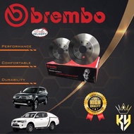 BREMBO FRONT BRAKE DISC ROTOR MITSUBISHI TRITON KB4T, KL1TJ, VGT, PAJERO SPORT KH4W (09.A868.11) (09