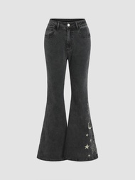 Cider Denim Star Flared Jeans