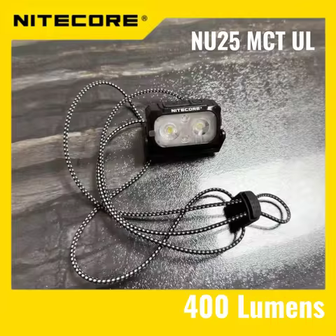 Headlamp NITECORE Running Light NU25 MCT UL 2025 MCT 400 lumens head light Red/White/High color outd