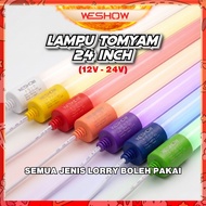 GBS Truck Lori LED Lampu Tomyam Viral 24 inch 12V 24V Kereta Lampu Tube T8 Car Lorry Bus Aksesori Lo