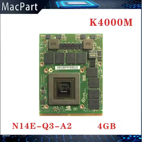 Quadro K4000 K4000M GDDR5 4GB N14E-Q3-A2 Graphics Video Card With X bracket For Dell HP Apple iMac A