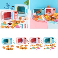 [nvnrbso] Microwave Kitchen Toys Set Pretend Accessories  Food Educational Toys Awareness Growth Par