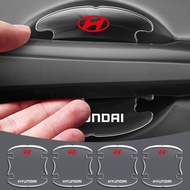 Car Door Handle Bowl Scratch Protective Invisible Transparent Stickers For Hyundai i20 i30 Sonata Ko