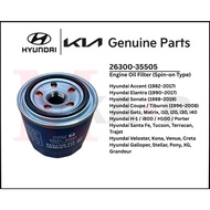 [ORIGINAL] OIL FILTER For HYUNDAI ACCENT ELANTRA SONATA TUCSON SANTA FE GETZ i10 i20 i30 MATRIX H1 (