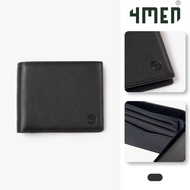 4MEN Saffiano LEATHER WALLET V card compartment, blue mix, horizontal shape BV063 Regular Form, comp