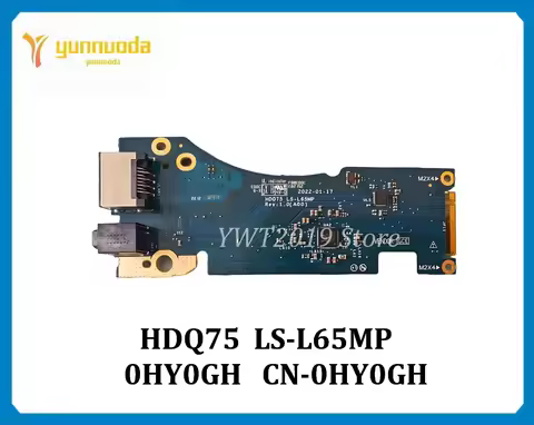 HDQ75 LS-L65MP For DELL Alienware M17 R5 Laptop AUDIO RJ45 WLAN IO BOARD 0HY0GH CN-0HY0GH Tested goo