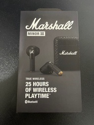 全新行貨一年保養 Marshall Minor III 藍芽耳機