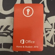 Microsoft Office 2016 家用版 Home & Student (可選中/英文) Product Key Card