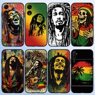 for OPPO A57E A58 A58X A59 F1s A60 A74 A76 A77 F3 A78 A79 GD16 Bob Marley 8Y11 Soft Black TPU Phone 
