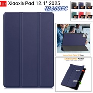 PC hard shell shockproof smart leather flip case For Lenovo Xiaoxin Pad 12.1 2025 TB365FC Cover