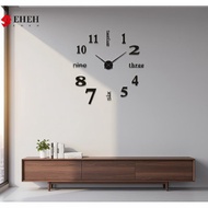 [EHEH] Frameless 2D 3D DIY Acrylic Mirror Wall Clo Stiers Large Quartz Clo for Living Room Home Wall