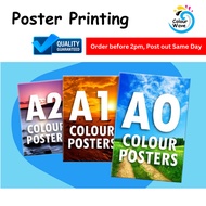 Poster Printing /Size: A2 High Quality Poster Print
