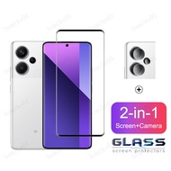 Redmi Note 13 Pro+ 5G Tempered Glass for Redmi 13C Note 13 Pro Plus 5G 4G 12 11 10 Pro Plus Pro+ 5G 4G 12s 11s 10s 2 in 1 Full Cover Tempered Glass Film Screen Protectorfor