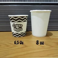 6.5 oz paper coffee cup, 8 oz/
