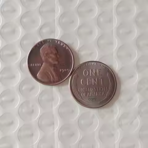 1909-1920 United States 1 Cent Lincoln Copper Copy Coins