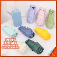 𝐒𝐓𝐀𝐘 𝐂𝐎𝐎𝐋 Anti UV Foldable Capsule Umbrella Mini Folding Pocket Umbrella Portable Travel Umbrellas P