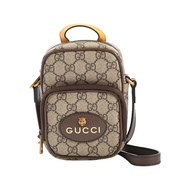 【二手】Gucci Neo Vintage 單肩背包 658556 GG Supreme 米色/ブラウン
