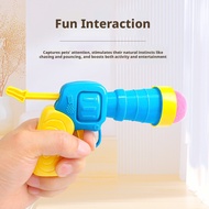 Cat Toy Ball Launcher Gun Interactive Plush Ball Shooter for Indoor Cat Play