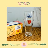 SUNTORY The Premium Malt's PILSNER Tall Beer Glass Size 380ml Second Hand From Japan