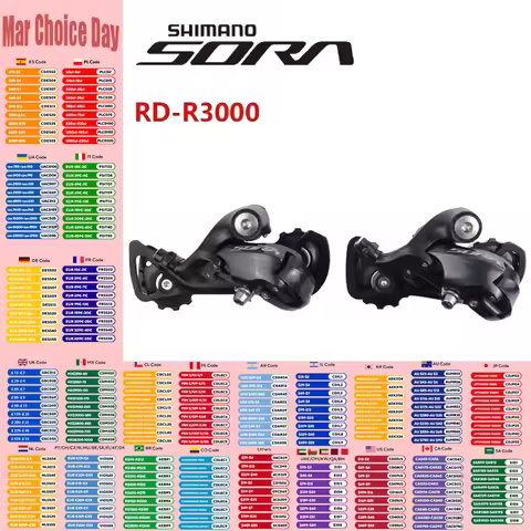 Shimano SORA RD R3000 9-speed SS/GS RD-R3000 Bike Rear Derailleur For Road Bicycle 9s Road Bike Orig