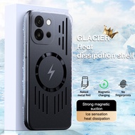 Tấm lưng rỗng tản nhiệt hút nam châm Ốp điện thoại cho Oneplus 13t 13S 13 13R 12R 1 + ACE 5 Pro 3 bả