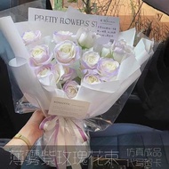 [HOT SALE] Mist Purple Rose Never Withered Bouquet for Girlfriend Girlfriend Wife Mom Birthday Gift 