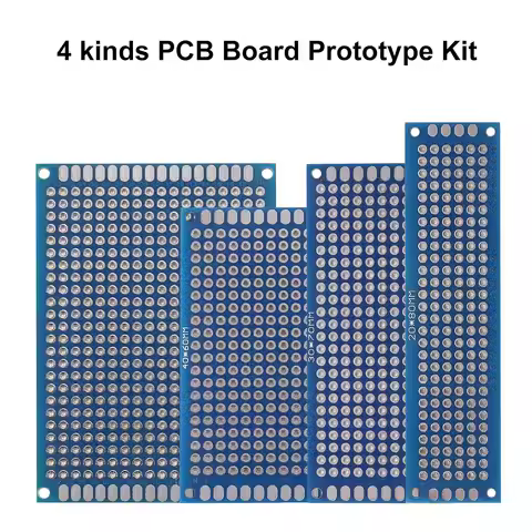 10/20pcs Universal Double Sided Blue PCB Prototype Board Kit FR4 1.6mm 2x8 3x7 4x6 5x7 cm for DIY El